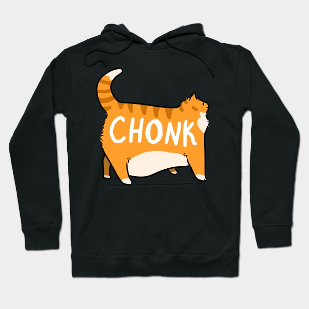 Chonky Orange Tabby Cat Hoodie by saradaboru